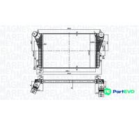 MAGNETI MARELLI CHARGE AIR COOLER 351319206210 FOR SEAT VW