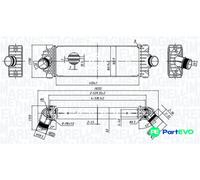 MAGNETI MARELLI CHARGE AIR COOLER 351319206230
