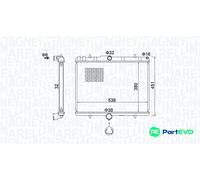 MAGNETI MARELLI ENGINE COOLING RADIATOR 350213151800 FOR FIAT