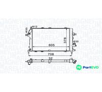 MAGNETI MARELLI ENGINE COOLING RADIATOR 350213153400 FOR OPEL VAUXHALL