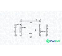 MAGNETI MARELLI ENGINE COOLING RADIATOR 350213155300 FOR FORD