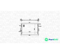 MAGNETI MARELLI ENGINE COOLING RADIATOR 350213157700 FOR FORD VOLVO LAND ROVER