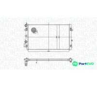 MAGNETI MARELLI ENGINE COOLING RADIATOR 350213167900 FOR AUDI SEAT SKODA VW