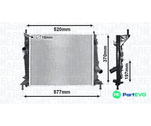 MAGNETI MARELLI ENGINE COOLING RADIATOR 350213169900 FOR FORD