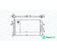 RADIATOR ENGINE COOLING 350213176100 FOR VAUXHALL ZAFIRA/Mk/II ASTRAVAN OPEL