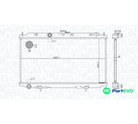 MAGNETI MARELLI ENGINE COOLING RADIATOR 350213176200 FOR NISSAN