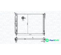 MAGNETI MARELLI ENGINE COOLING RADIATOR 350213179800 FOR OPEL VAUXHALL CHEVROLET