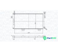 MAGNETI MARELLI ENGINE COOLING RADIATOR 350213180600 FOR LADA