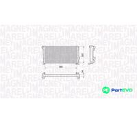 MAGNETI MARELLI ENGINE COOLING RADIATOR 350213199000 FOR FIAT LANCIA
