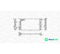 MAGNETI MARELLI ENGINE COOLING RADIATOR 350213200600 FOR RENAULT