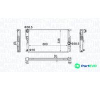 MAGNETI MARELLI ENGINE COOLING RADIATOR 350213202200 FOR BMW