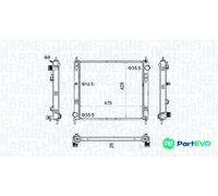MAGNETI MARELLI 350213205500 Engine radiator