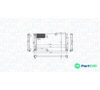 MAGNETI MARELLI ENGINE COOLING RADIATOR 350213213400