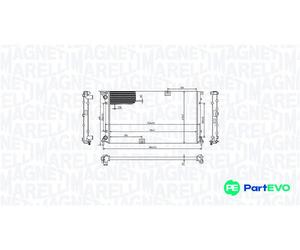 MAGNETI MARELLI ENGINE COOLING RADIATOR 350213213400