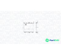 MAGNETI MARELLI ENGINE COOLING RADIATOR 350213216500