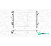 MAGNETI MARELLI ENGINE COOLING RADIATOR 350213852000 FOR AUDI SEAT SKODA VW