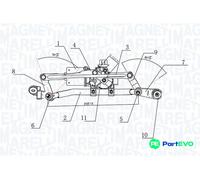 MAGNETI MARELLI FRONT WINDOW CLEANING SYSTEM 064377500010 FOR RENAULT