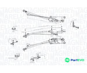 MAGNETI MARELLI FRONT WIPER LINKAGE 085570758010 FOR PORSCHE VW