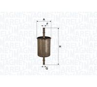 Magneti Marelli Fuel Filter - Petrol CHEVROLET AVEO / KALOS Fuel Filter