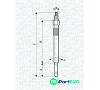 MAGNETI MARELLI GLOW PLUG 062900020304 FOR LAND ROVER