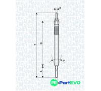 MAGNETI MARELLI GLOW PLUG 062900091304 FOR TOYOTA LEXUS