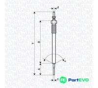 MAGNETI MARELLI GLOW PLUG 062900138304 FOR MAZDA