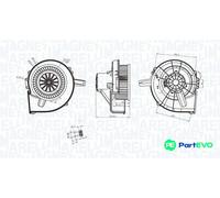 MAGNETI MARELLI INTERIOR BLOWER 069412211010 FOR AUDI SEAT SKODA VW