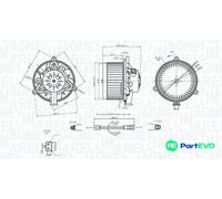 MAGNETI MARELLI INTERIOR BLOWER 069412742010 FOR OPEL SAAB CHEVROLET