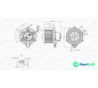 MAGNETI MARELLI INTERIOR BLOWER 069412752010 FOR HYUNDAI KIA