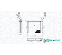MAGNETI MARELLI INTERIOR HEATING HEAT EXCHANGER 350218425000 FOR FORD MAZDA