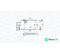 MAGNETI MARELLI INTERIOR HEATING HEAT EXCHANGER 350218459000 FOR RENAULT