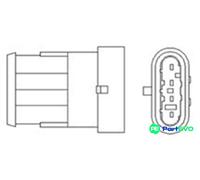 MAGNETI MARELLI OXYGEN SENSOR 466016355010 FOR FIAT