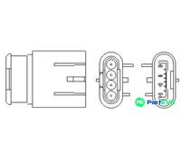 MAGNETI MARELLI Lambda sensor 466016355161 Heated 4 FIAT: 500 Hatchback, Panda III Hatchback