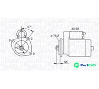 MAGNETI MARELLI STARTER 063720801010 FOR SEAT