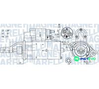 MAGNETI MARELLI STARTER 063721114010 FOR AUDI