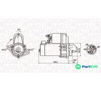 MAGNETI MARELLI STARTER 063721257010 FOR MERCEDES-BENZ OPEL