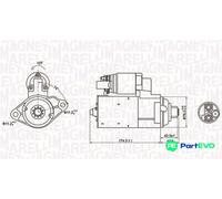 MAGNETI MARELLI STARTER 063721409010 FOR AUDI SEAT