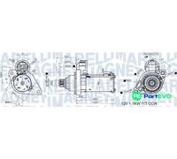MAGNETI MARELLI STARTER 063721533010 FOR AUDI SEAT SKODA VW