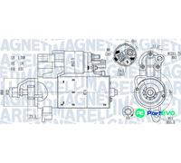 MAGNETI MARELLI STARTER 063721563510 FOR AUDI