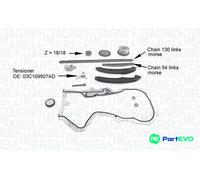 MAGNETI MARELLI TIMING CHAIN KIT 341500001210 FOR AUDI SEAT SKODA VW