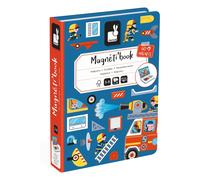 Janod Educational Game Magneti'Book Firefighters - 60 magnets, 18 model cards - Multicoloured