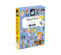 Janod - Magnéti'Book Occupations - Magnetic Educational Game - 48 Magnets + 16 Model Cards - Children’s FSC Cardboard Toy - 3 Years +, J02597