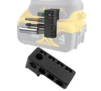Magnetic 1/4-Inch Hex Bit Holders Fit for Dewalt Wrox Cordless Impacts Screwdrivers,Powerful Magnet Drill Bit Holster Sleeve Organizer, Hex Screw Bit Storage on side of Power Drill,Left Side