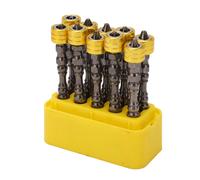 Magnetic 10pc 1/4in Hex Shank Screwdriver Bit Set