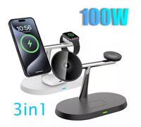 Magnetic 3-In-1 Fast Wireless Charging Dock For Iphone, Apple Watch & Airpods