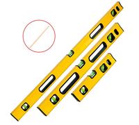 Magnetic 3 Piece Builders Spirit Level Set 300 600 1000mm SPETLEK Yellow One Size