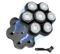 Magnetic 7D Head Shaver Replacement for Bald Men, Universal 7 Blades Floating Head for Electric Rotary Shaver, Razor Head with Brush Accessories