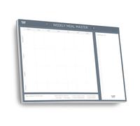 Magnetic A4 Meal Planner Pad with Tear-Off Shopping List - 52 Weekly Sheets, 120gsm Thick Paper - Fridge Meal Planning Organiser by Clear Mind Concepts®