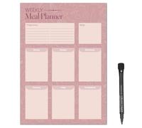 Magnetic A4 Weekly Meal Planner and Shopping List for Fridge, Whiteboard or Office with Dry Erase Kitchen Design - Get Organised and Reduce Stress