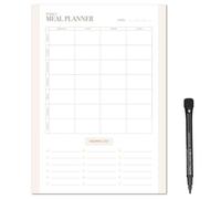 Magnetic A4 Weekly Meal Planner and Shopping List for Fridge, Whiteboard or Office with Dry Erase Minimalistic Design - Get Organised and Reduce Stress